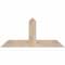 Ekena Millwork Portland Smooth Timber Gable Bracket, Douglas Fir, 48"W x 22"H x 1 1/2"D x 5 1/2"F, 11/12 Pitch GBW048X22X0206POR00SDF - alternate 1